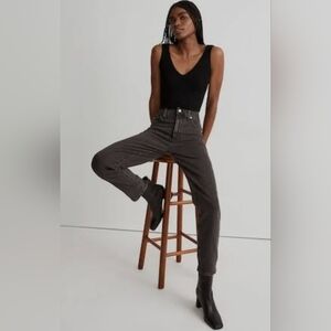 Madewell (The Perfect Vintage Jeans) Charcoal Straight Leg Size 28 style#m6299